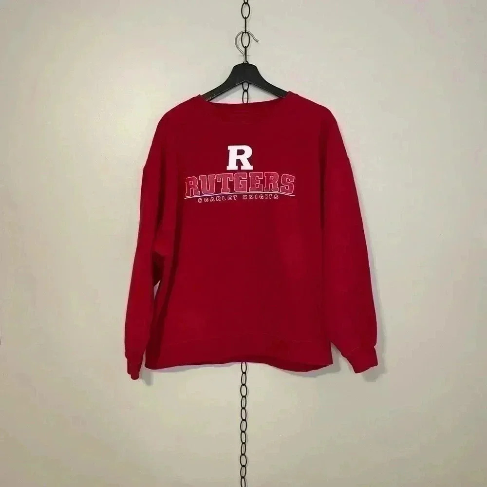 Vintage NCAA Rutgers Scarlet Knights  Spellout Crewneck